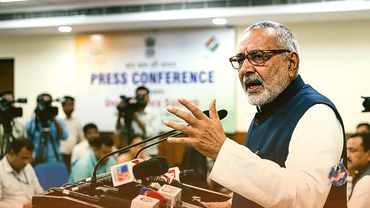 Union Minister Giriraj Singh Launches Fierce Attack, Accuses Mehbooba Mufti of Supporting Terrorists