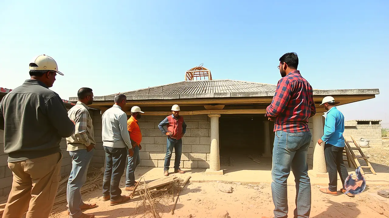 मकान की छत ढालते समय मसाले का अनुपात और शटरिंग हटाने का सही नियम जानें