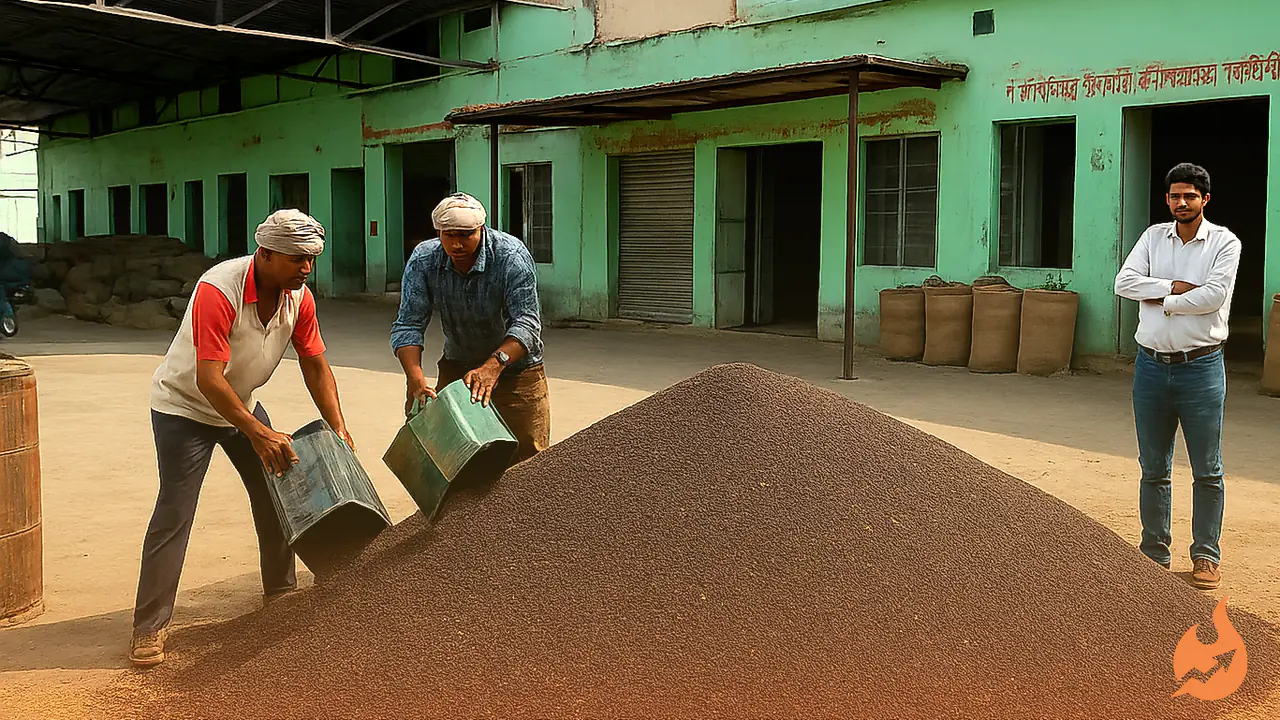 Mustard Rallies at Khairthal Mandi: Up to Rs 1,000 a Quintal Jump in a Month as Farmers Sit Tight