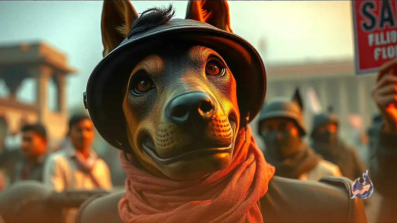 Unique Protest in Khandwa Collectrate: Man Wears Dog Mask to Highlight Alleged Rs 40 Lakh Canine Sterilization Scam