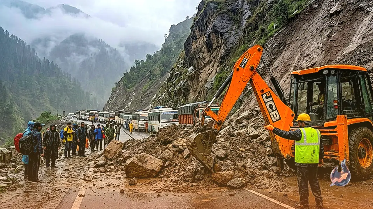 Amarnath Yatra Halted as Weather Disruptions and Landslides Close Jammu Srinagar Highway