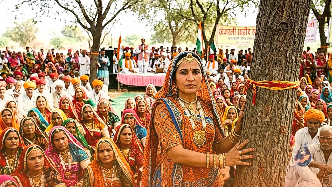 Khejarli Honors 363 Tree Martyrs as Women Adorned in Heirloom Gold Champion Conservation