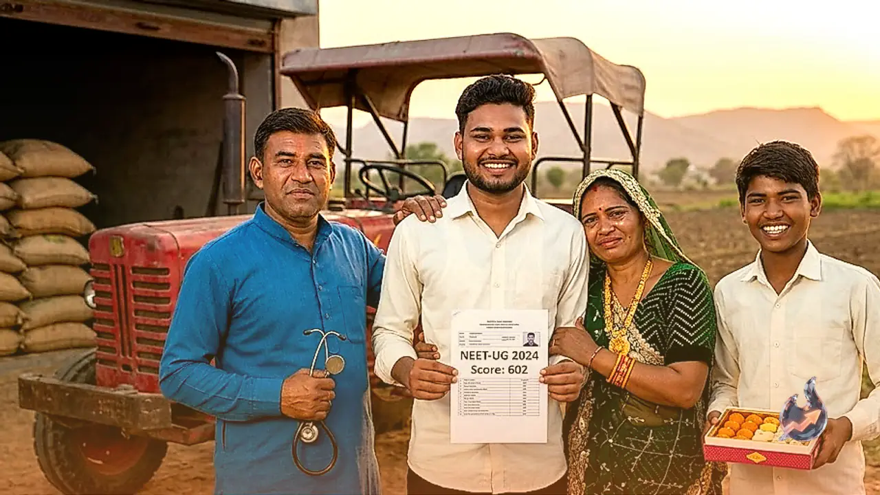 Bundi Farmer's Son Who Drove a Tractor During Lockdown Cracks NEET, Set to Become a Doctor