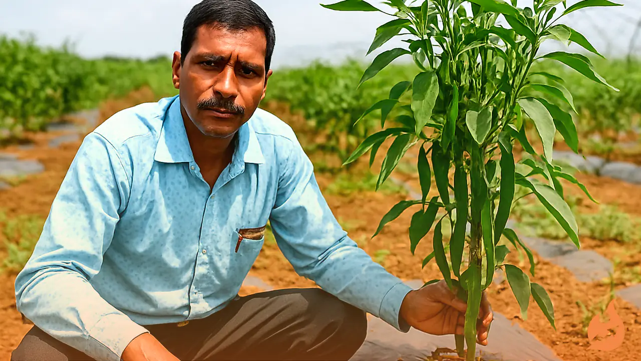 'Red Gold' to Bloom in the Field! Leaving Traditional Crops, Young Farmer Sunish Kumar Turns to Spicy Hybrid Chilli