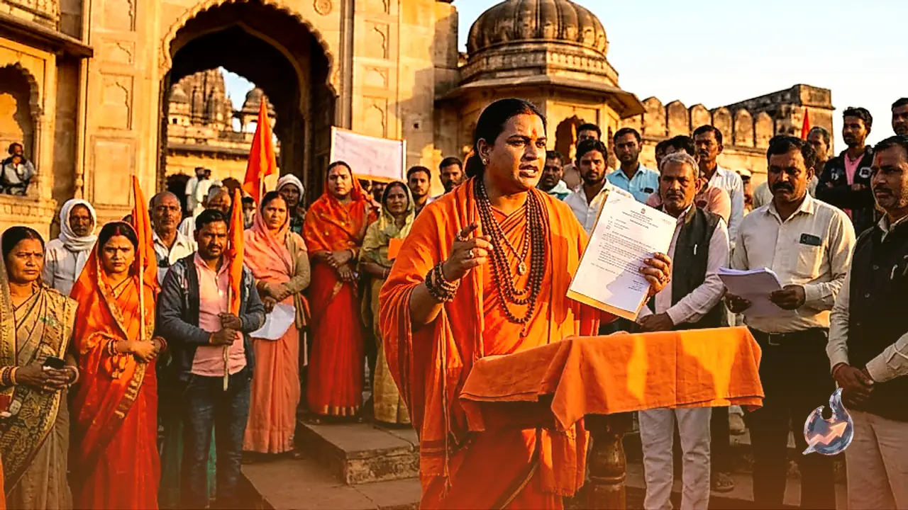 Mahamandaleshwar of Kinnar Akhara, Sanjana Nand Giri, jumps into Madhya Pradesh's Datia bypoll race