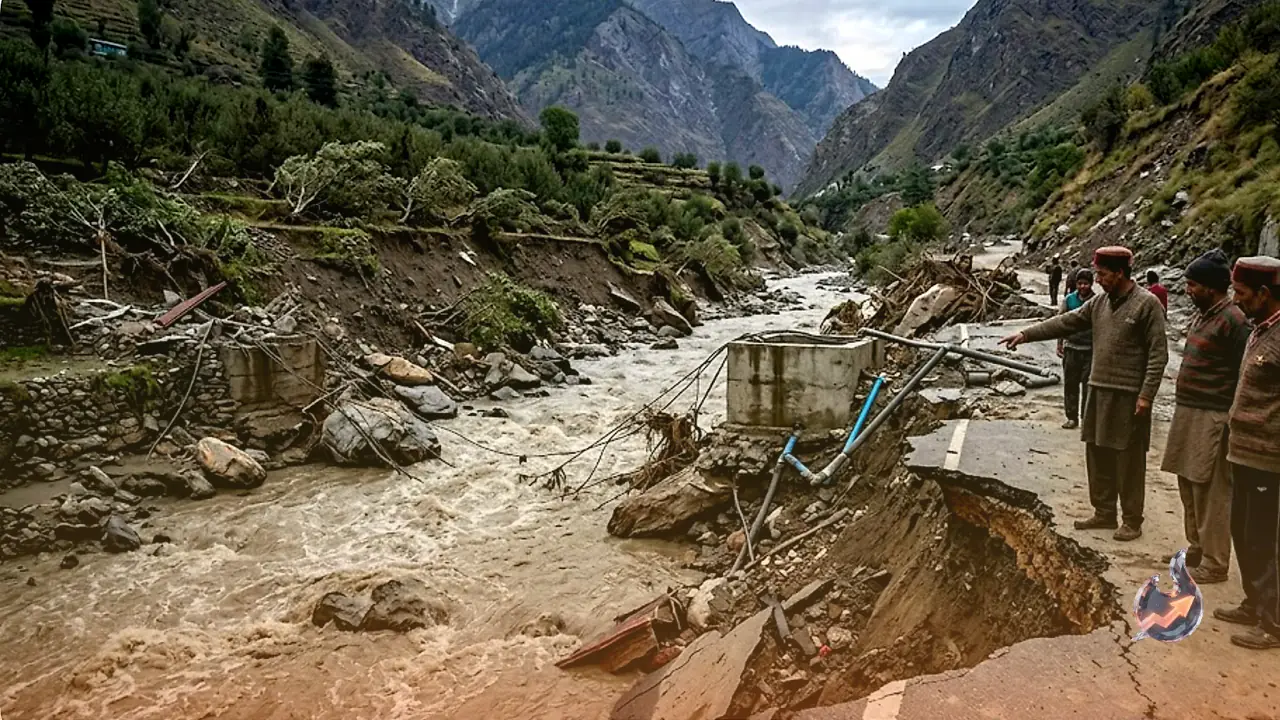 Midnight Flash Flood Tears Through Kinnaur's Kachrang Nala, Sweeps Away Orchards and Roads as Himachal's Monsoon Lags