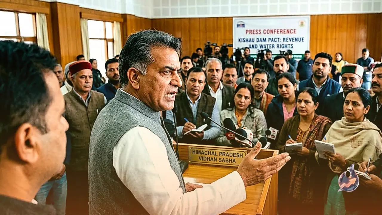 किशाऊ परियोजना पर हिमाचल में सियासी तकरार, विपक्ष ने पानी के हक और कमाई के दावों पर मांगे जवाब