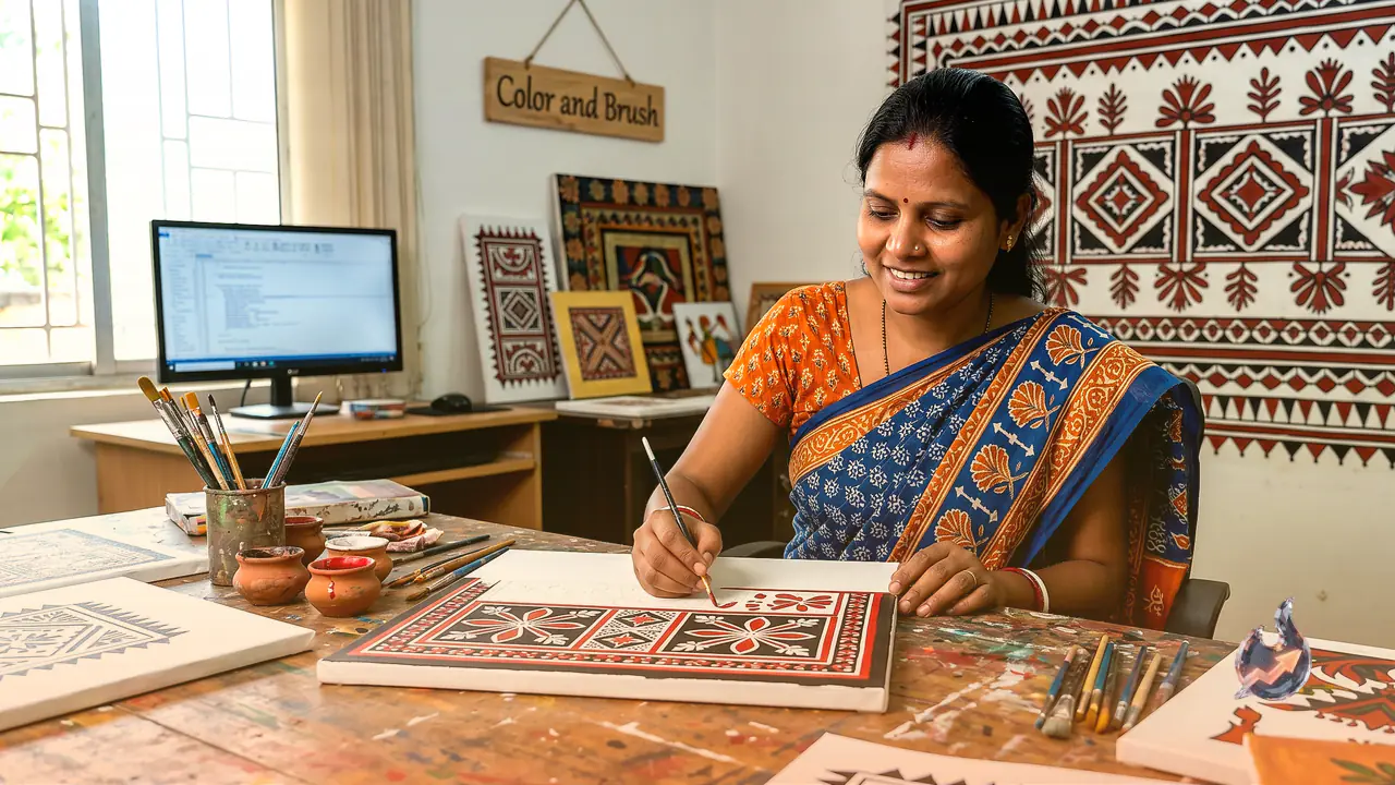 From Teaching Computers to Reviving Sohrai Art: How Jamshedpur's Punita Kumari Became a Face of Jharkhand's Folk Heritage