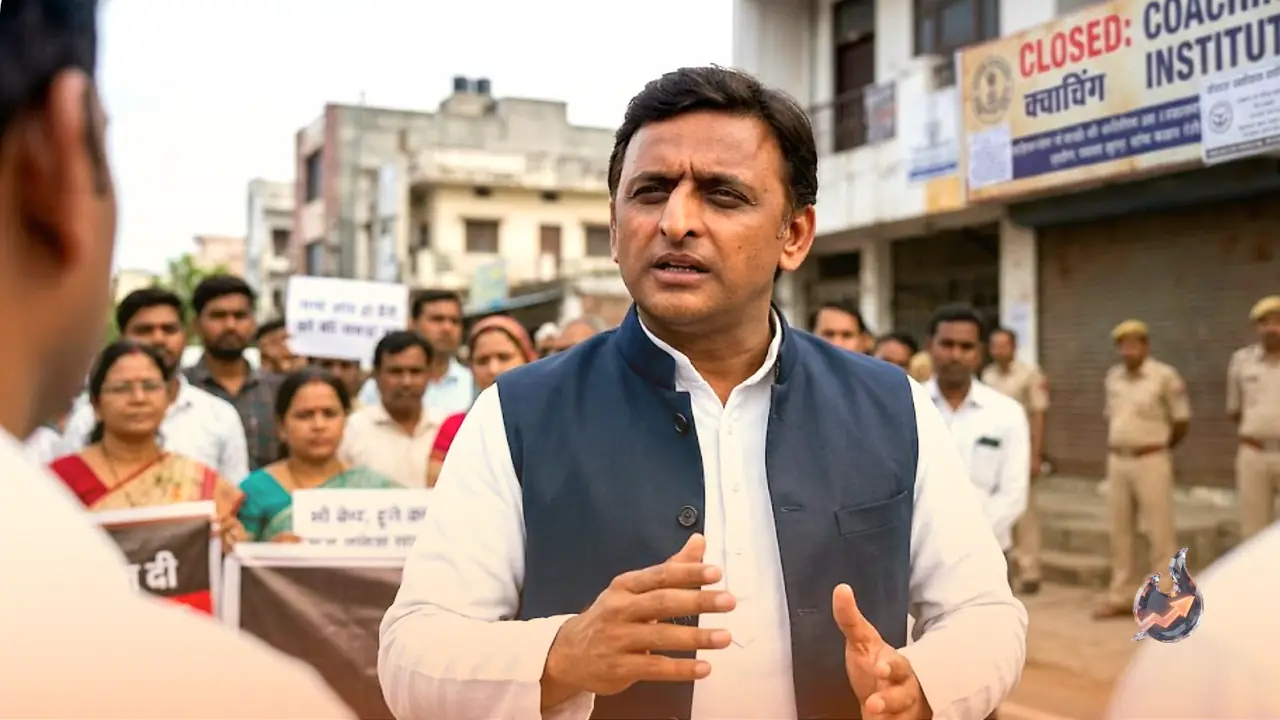 ‘कोचिंग बंदी’ पर भड़के अखिलेश यादव, भाजपा सरकार पर भ्रष्टाचार छिपाने का आरोप
