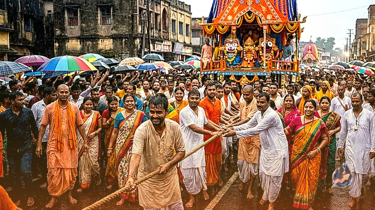 ISKCON Makes History in Koderma's Jhumri Telaiya As Maiden Jagannath Rath Yatra Shatters Crowd Records