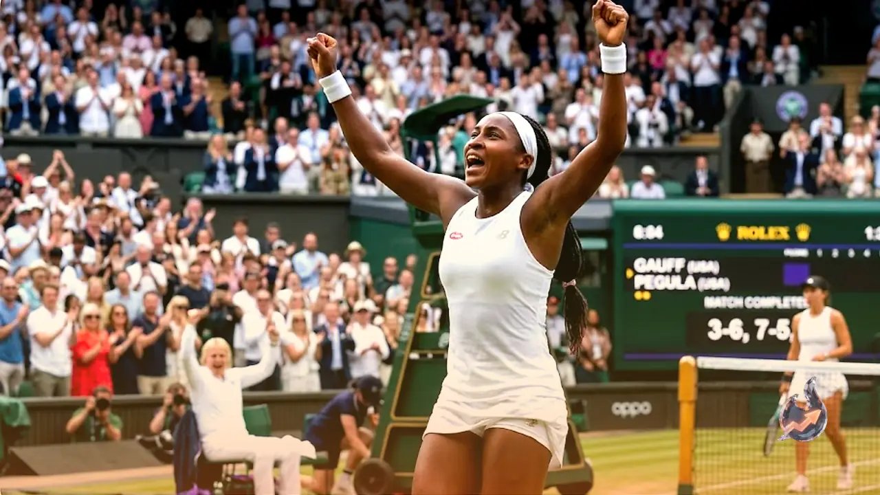Coco Gauff reaches historic first Wimbledon semi-final after battling past Jessica Pegula
