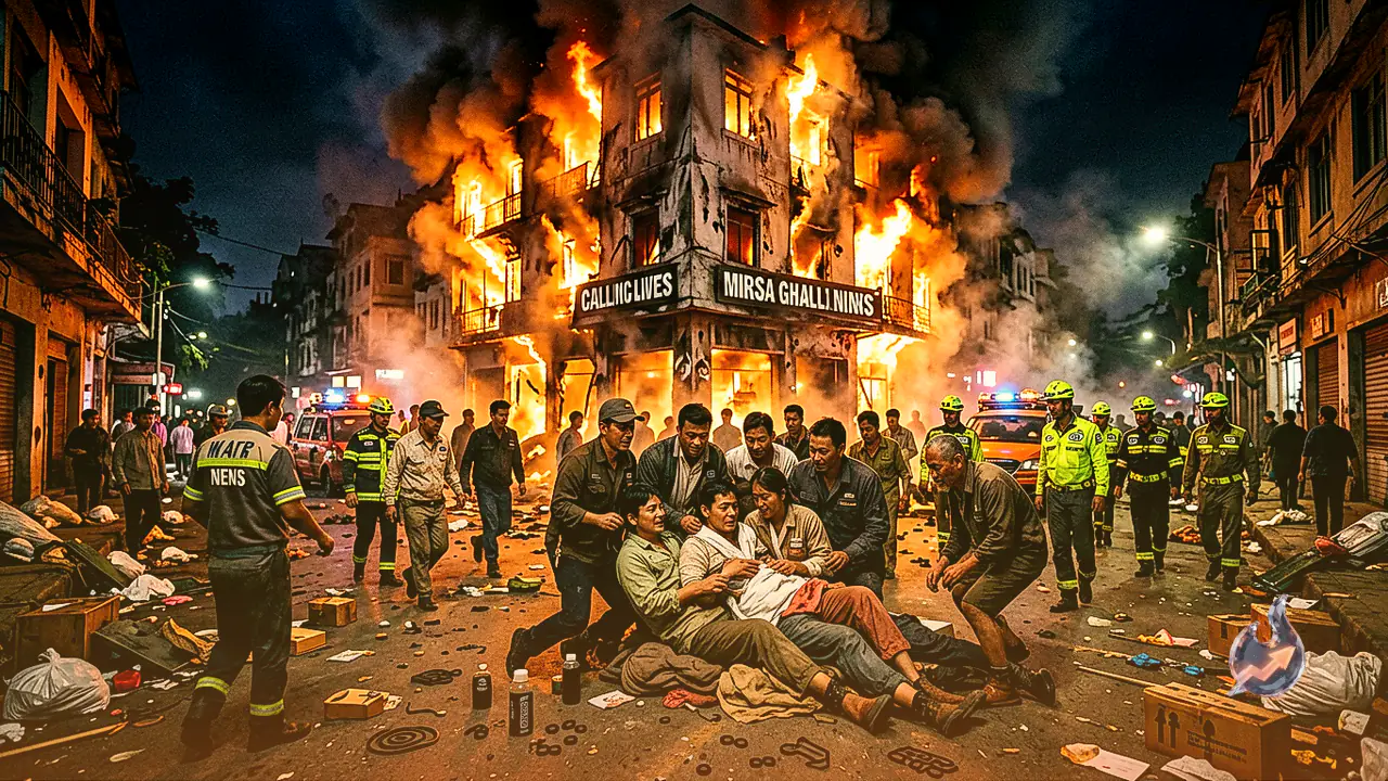 Tragedy Near Kolkata New Market as Midnight Hotel Fire Kills 9 and Traps Dozens