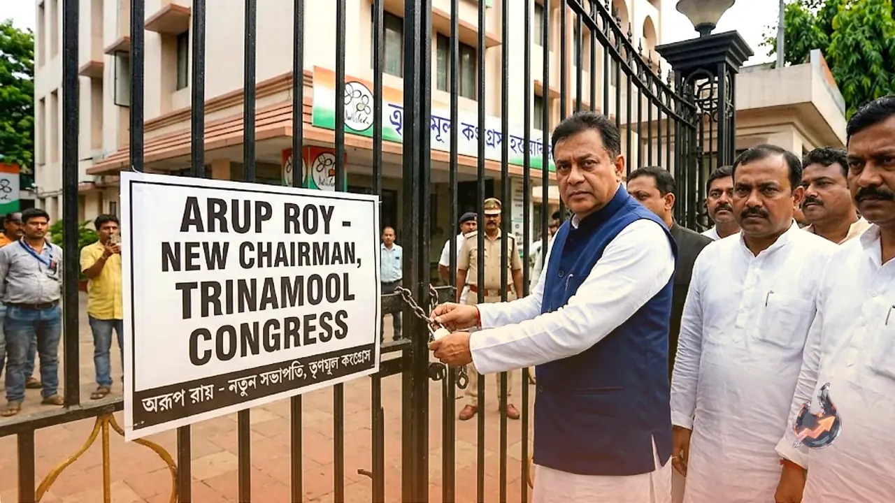 Rebel MLAs Seize Trinamool Congress Headquarters, Lock the Gate and Name Arup Roy New Chief