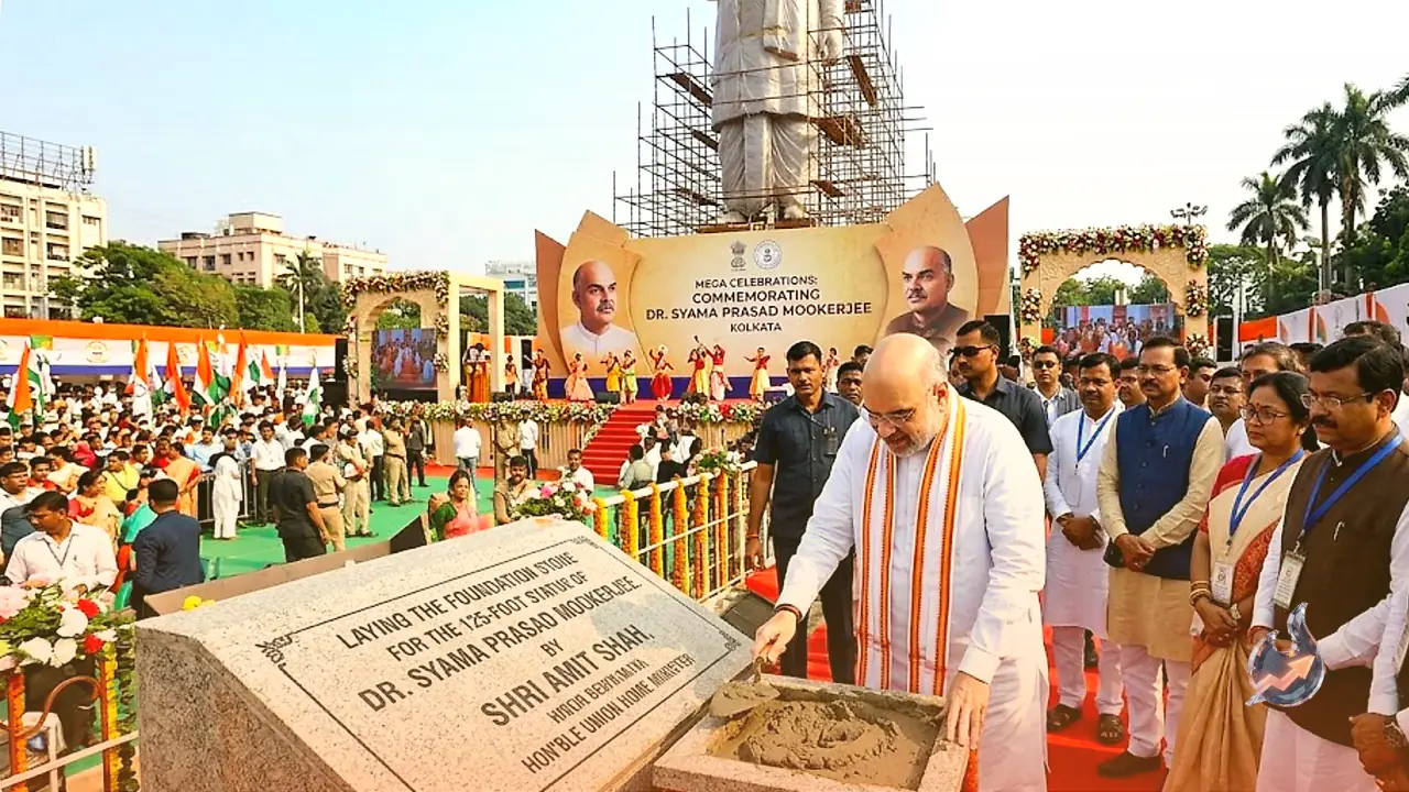 Kolkata to Host Mega Celebrations for Syama Prasad Mookerjee as Union Home Minister Amit Shah Prepares to Lay Foundation of Landmark 125-Foot Statue