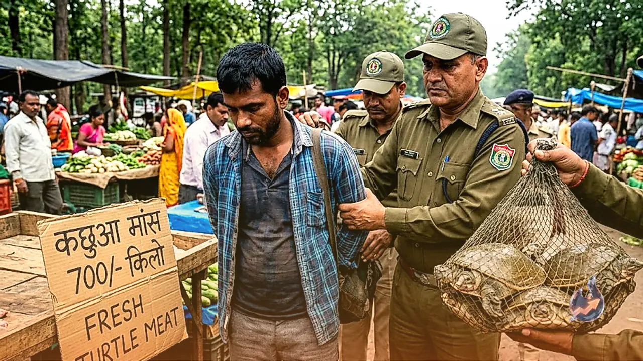 कोरबा में दुर्लभ प्रजाति के कछुओं की तस्करी का पर्दाफाश, बाजार में मांस बेचने आया आरोपी गिरफ्तार