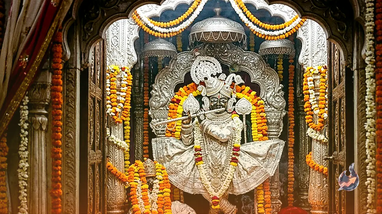 Kota Banke Bihari Temple Celebrates Sharad Purnima With Rare Flute Darshan And Silver Ornaments