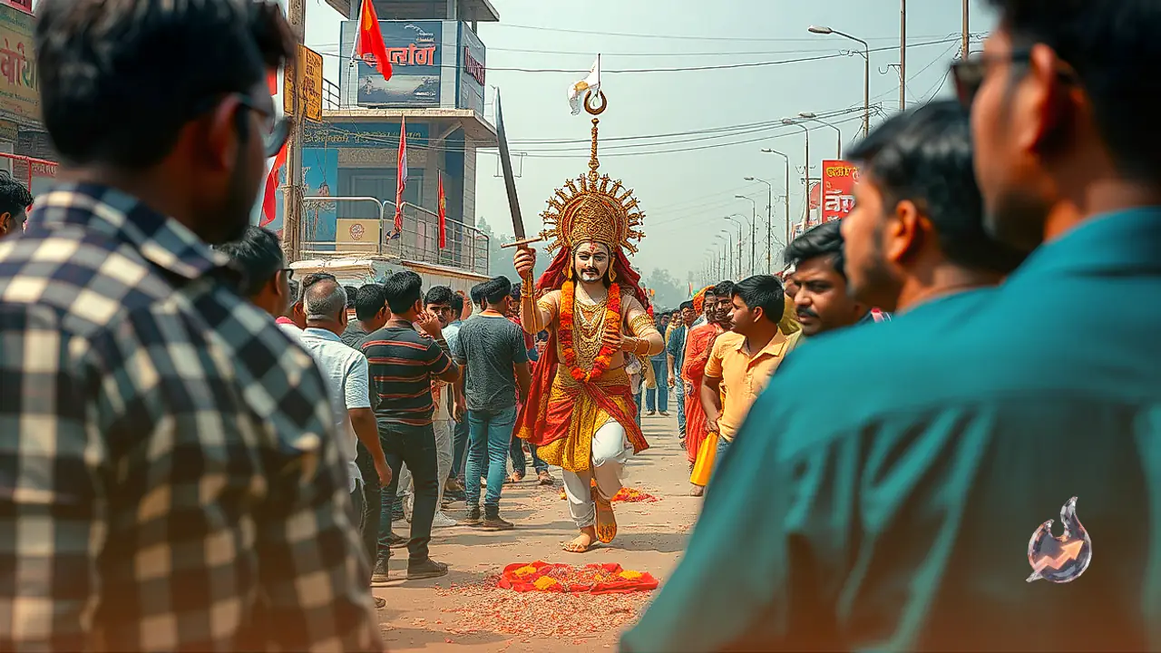 Kota Dussehra Mela 2026: 105-foot high-tech Ravana ready with 360-degree rotating neck and sword action