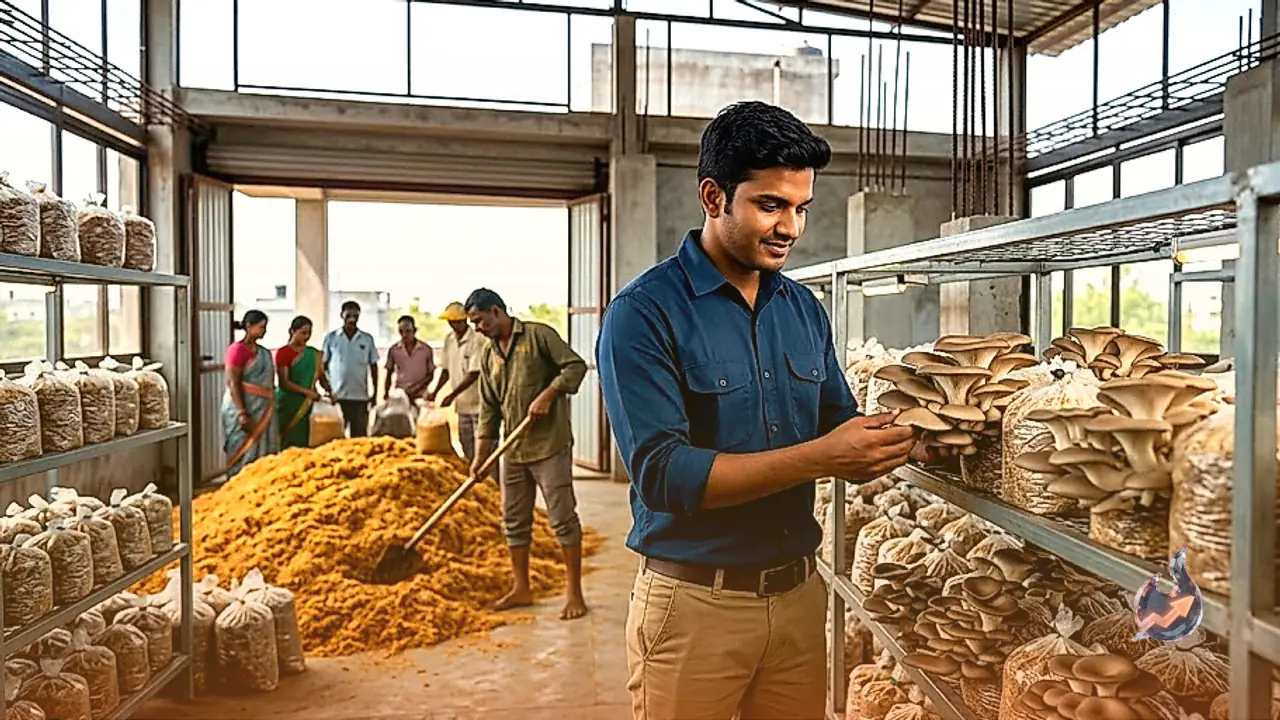 A Kota Graduate Skipped the Job Hunt, Grew Mushrooms Instead, and Now Turns Over Rs 20 Lakh a Year
