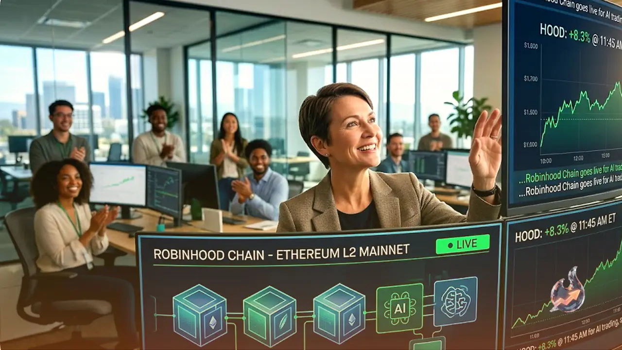 Robinhood Fires Up an Ethereum Layer-2 Built for AI Trading, and Its Stock Jumps 8%