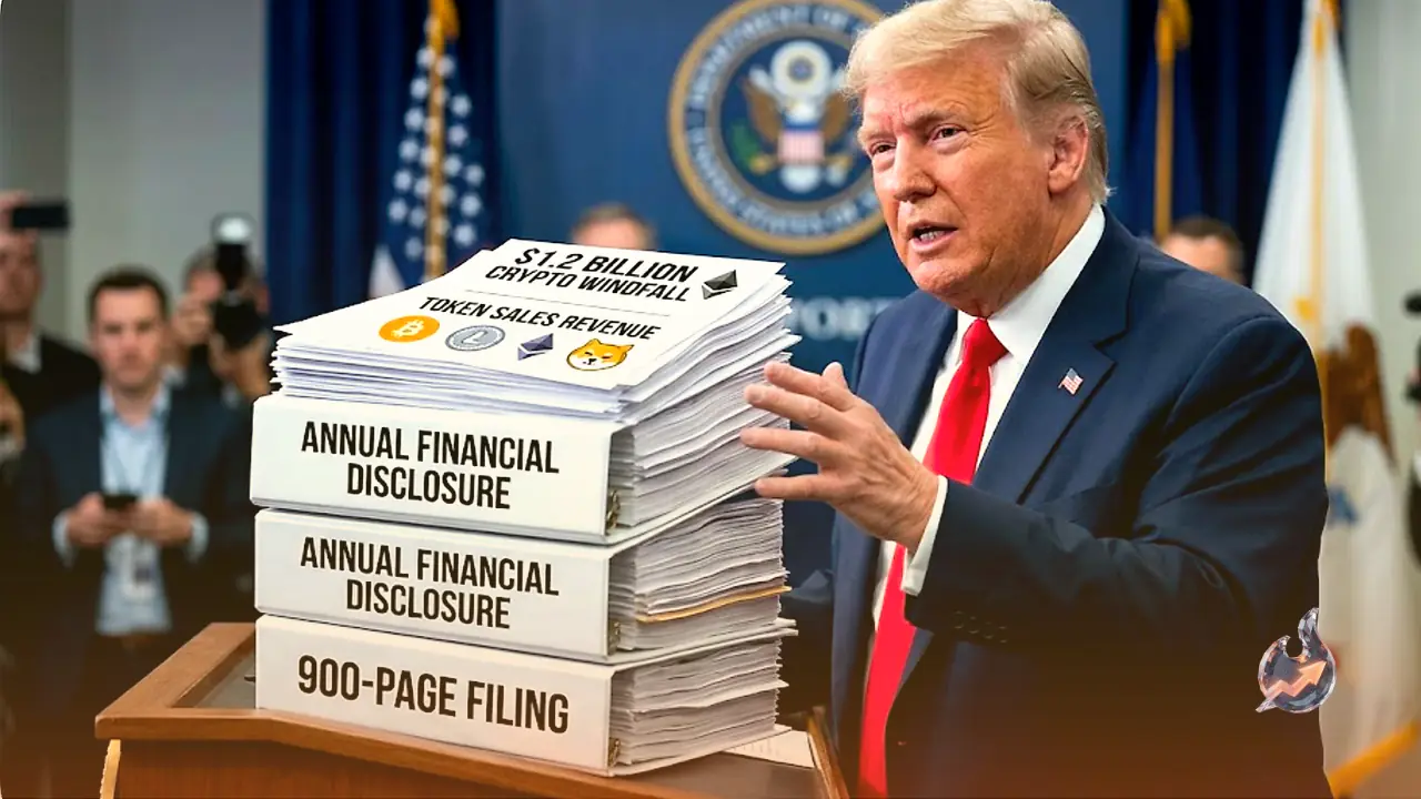 Trump's 900-Page Filing Reveals a $1.2 Billion Crypto Windfall in 2025