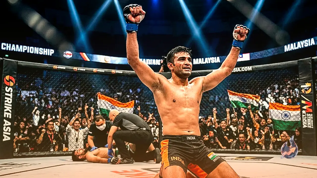 Sangram Singh Clinches Strike Asia MMA Title With 80-Second Knockout of Pakistan's Abid Ali