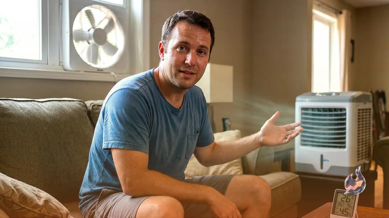 Cooler Running but Still Sweating? This One Cheap Device Paired With It Cools the Room Like an AC