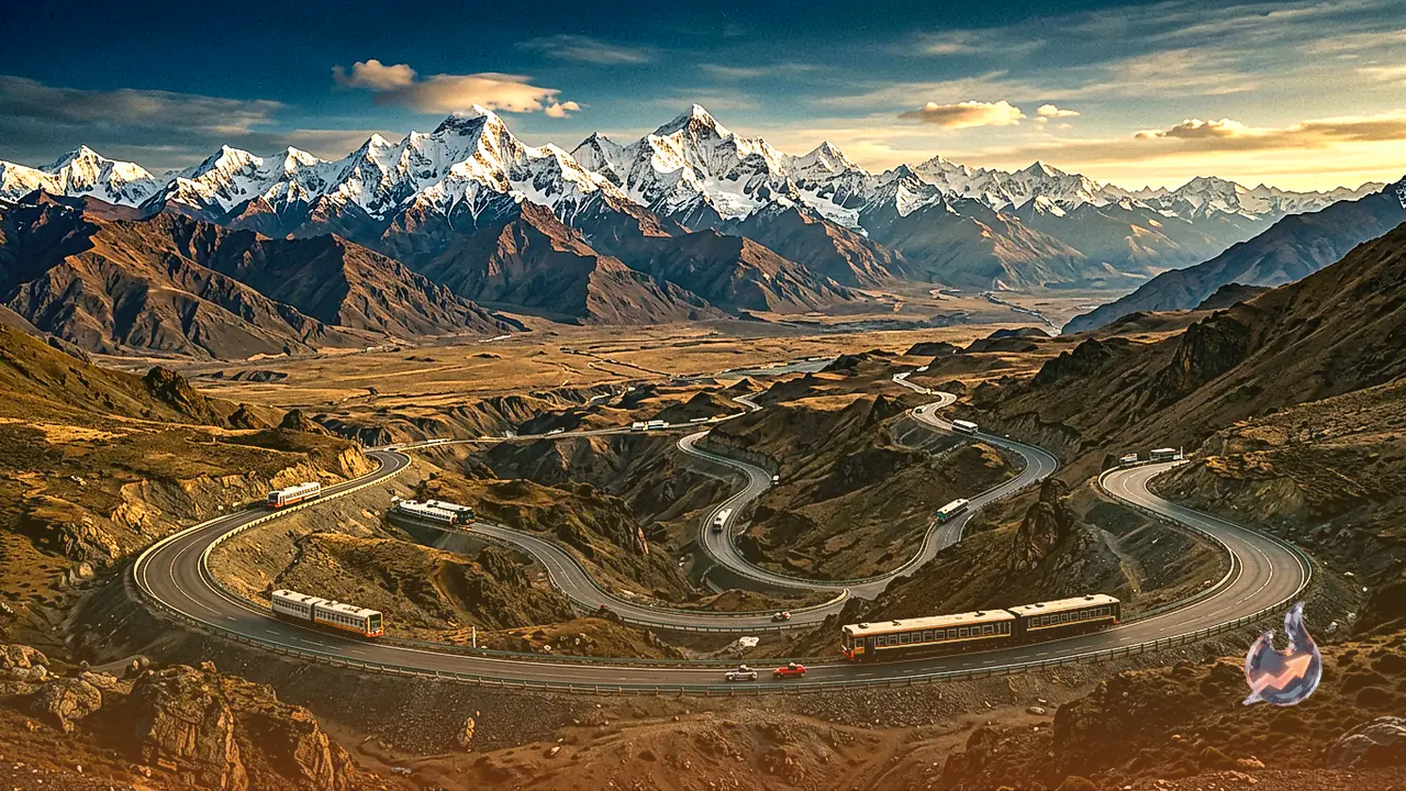 Five Extreme High Elevation Motorable Routes Across Ladakh and Tibet Built Above Cloud Level