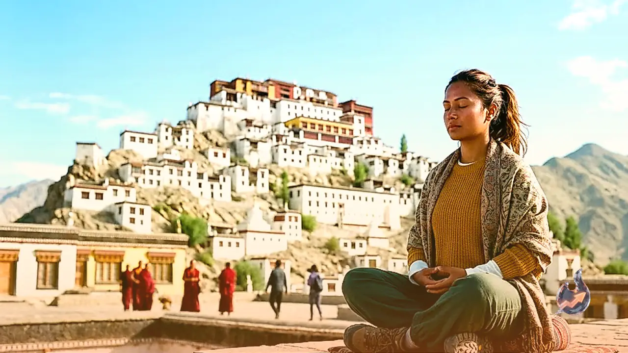 Hina Khan Faces Backlash Online After Meditating at Thiksey Monastery in Ladakh