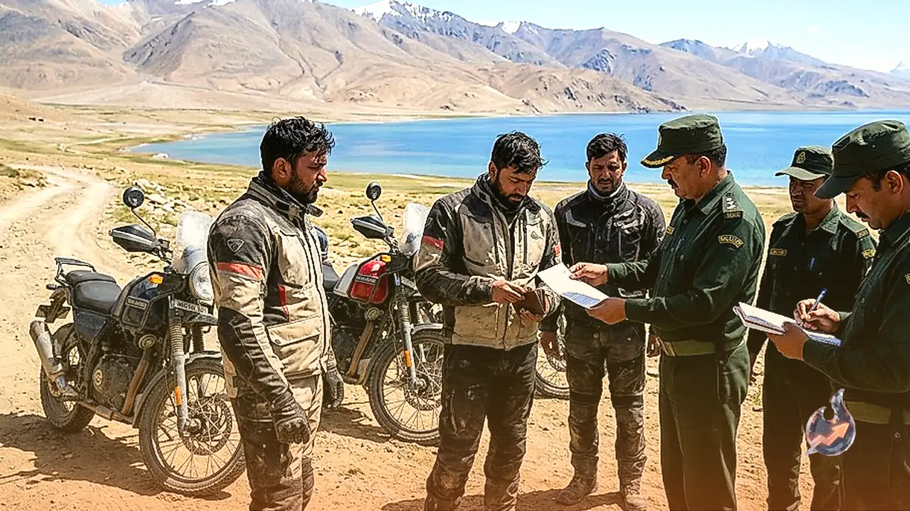 Ladakh Cracks Down on Bikers for the First Time, Fines 12 Riders Rs 1,20,000 for Off-Roading in Protected Wildlife Zone