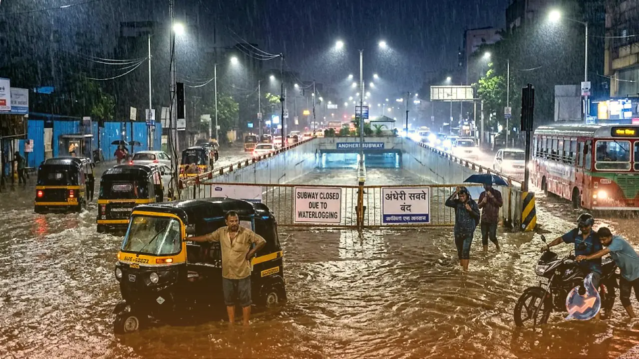 लगातार बारिश ने थामी मायानगरी की रफ्तार, अंधेरी सबवे पर लगा ताला और ट्रांस-हार्बर ट्रेनें ठप