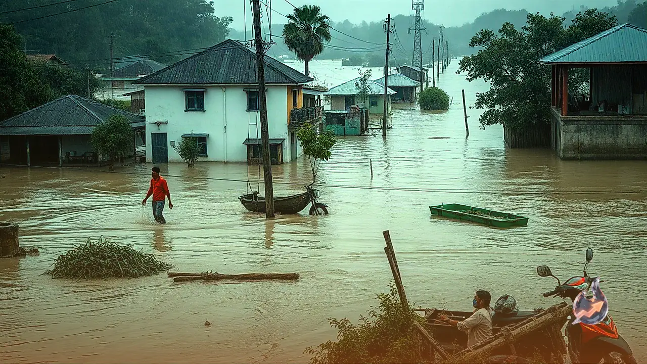 लगातार वर्षा से मिर्जापुर जिले में नदियां उफनीं, बांधों से पानी छूटने के बाद दर्जनों गांव जलमग्न