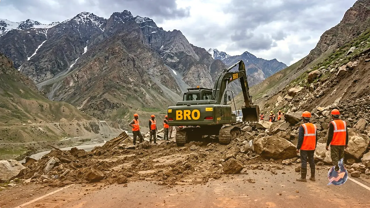 Cloudburst in Jispa Blocks Manali-Leh and Manali-Zanskar Highways, BRO Deployed to Clear Routes