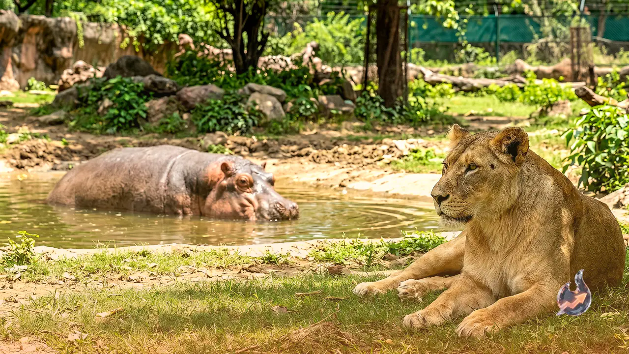 लखनऊ चिड़ियाघर में उम्र को मात दे रहे जानवर, 19 साल की शेरनी और 45 पार कर चुका हिप्पो बने मिसाल