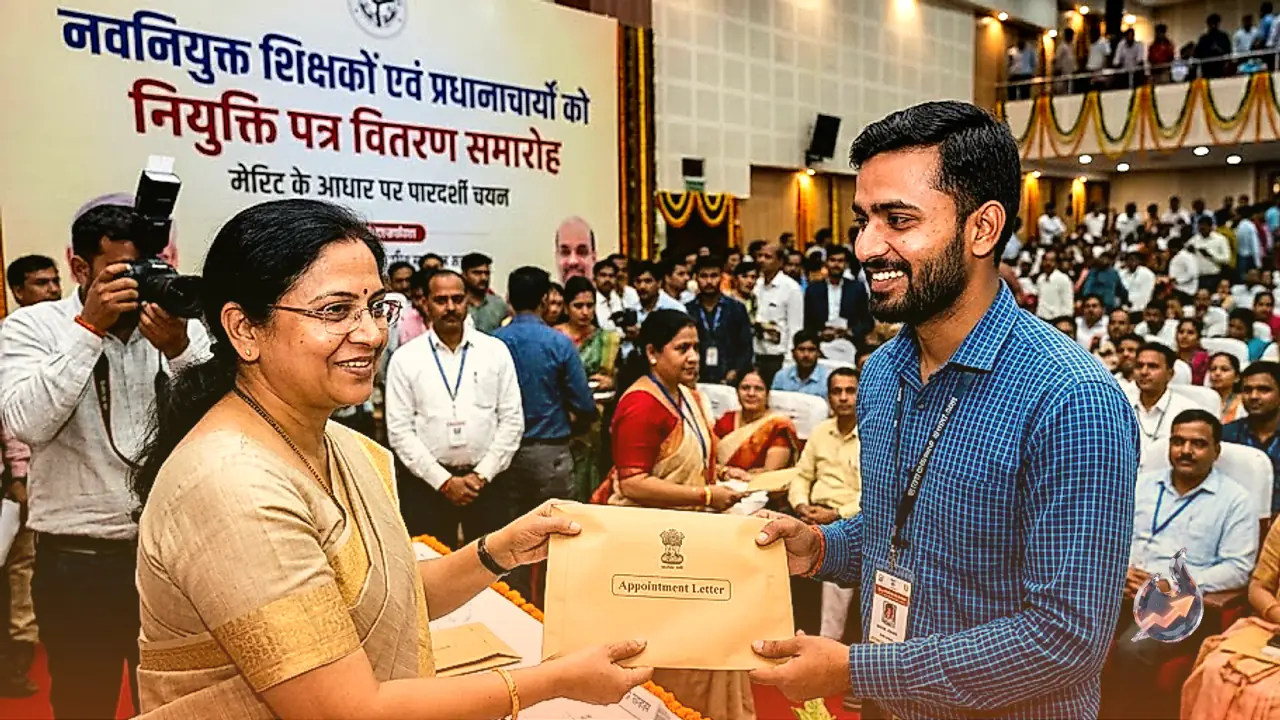 Appointment Letters Handed to 3,567 Teachers and Principals in Lucknow Under Merit Drive