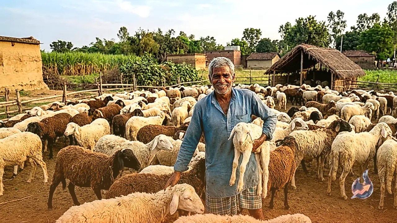 Lakhimpur Farmer Expands Small Flock of Five Sheep to 150, Building Steady Income and Organic Manure
