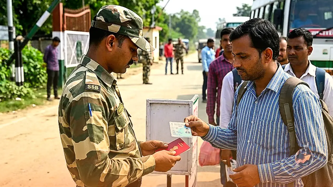 लखीमपुर खीरी के गौरीफंटा बॉर्डर पर आधार से प्रवेश बंद, अब वोटर आईडी या पासपोर्ट जरूरी