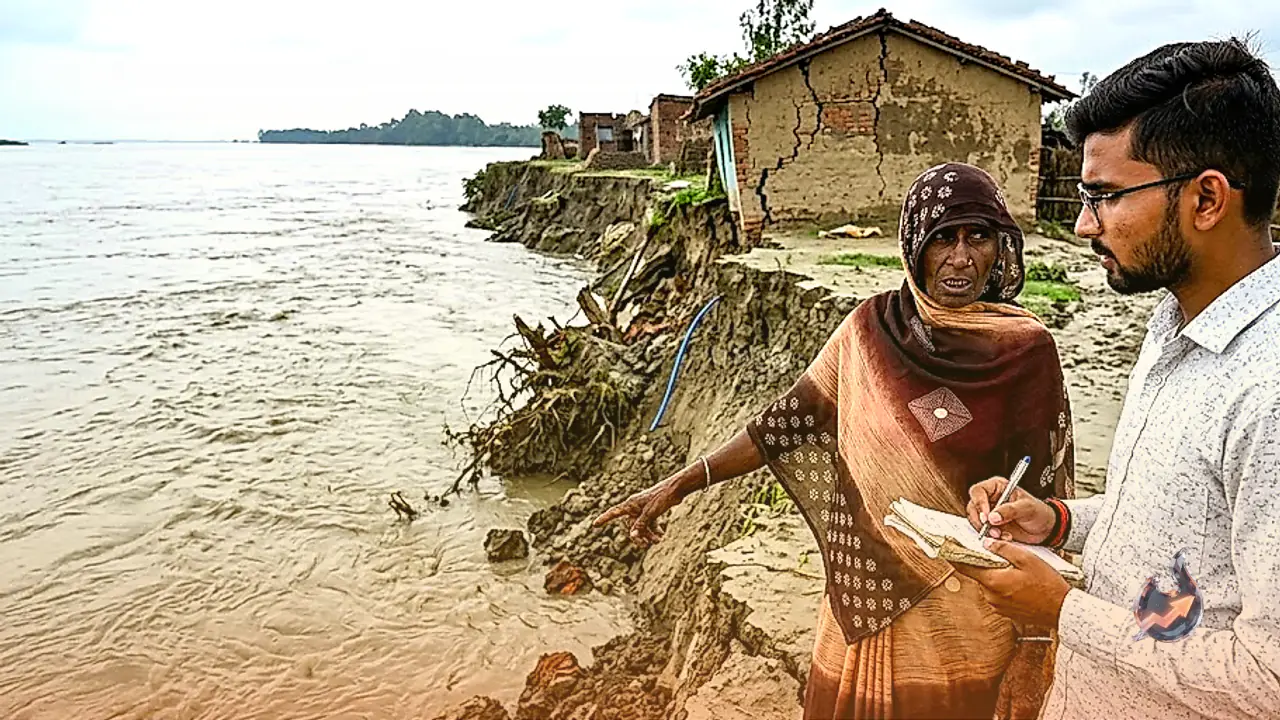 Sharda River Swallows Homes and Farmland in Lakhimpur Kheri as Villagers Warn Their Houses Could Vanish Any Day
