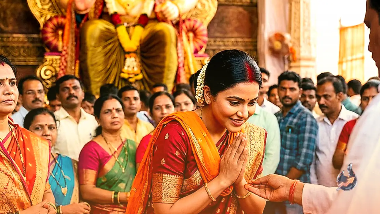 लालबागचा राजा के दर्शन में कोमल रानी के माथे पर सिंदूर की असलियत आई सामने, गोविंदा संग दिखे थे दोनों