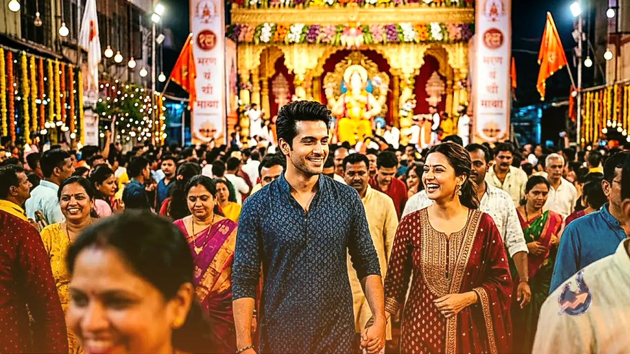 Shobhinav Satya and Purnima Tiwari Spark Relationship Rumours After Temple Appearance in Mumbai