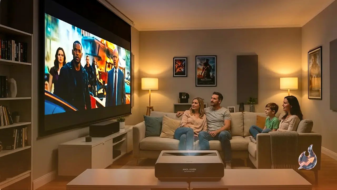This Laser Ultra Short Throw Projector Turns Your Living Room Into a Home Theater, but Brightness Holds It Back