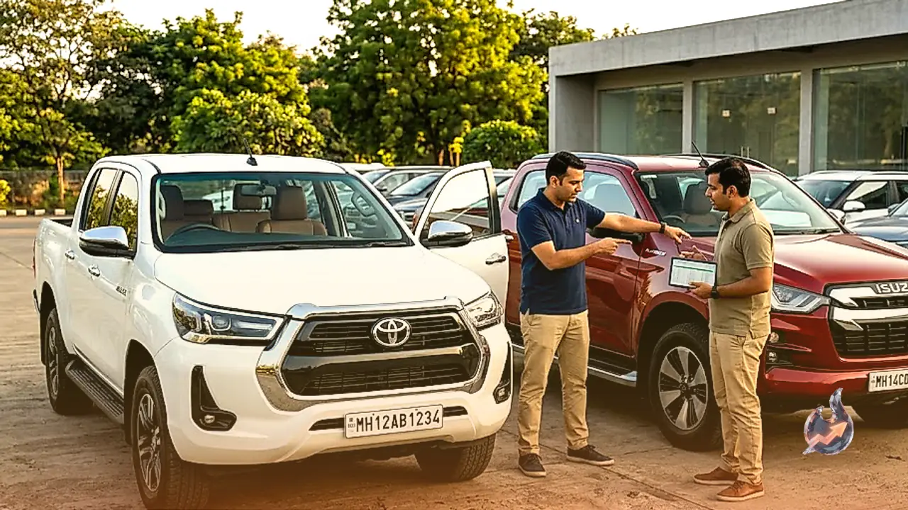 Toyota Hilux vs Isuzu V-Cross: Detailed Feature, Engine, and Price Comparison for Lifestyle Pickup Buyers in India