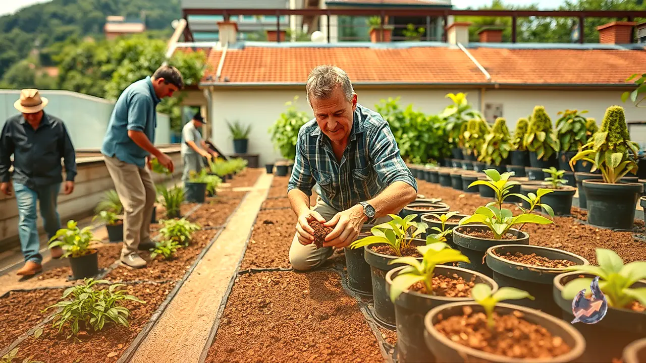 Lightweight Cocopeat Potting Mix Prevents Terrace Damage From Heavy Planters