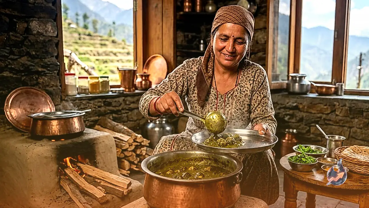 Himachali Sepu Vadi Recipe: A Tangy Urad Dal and Spinach Yogurt Curry to Elevate Your Lunch Menu