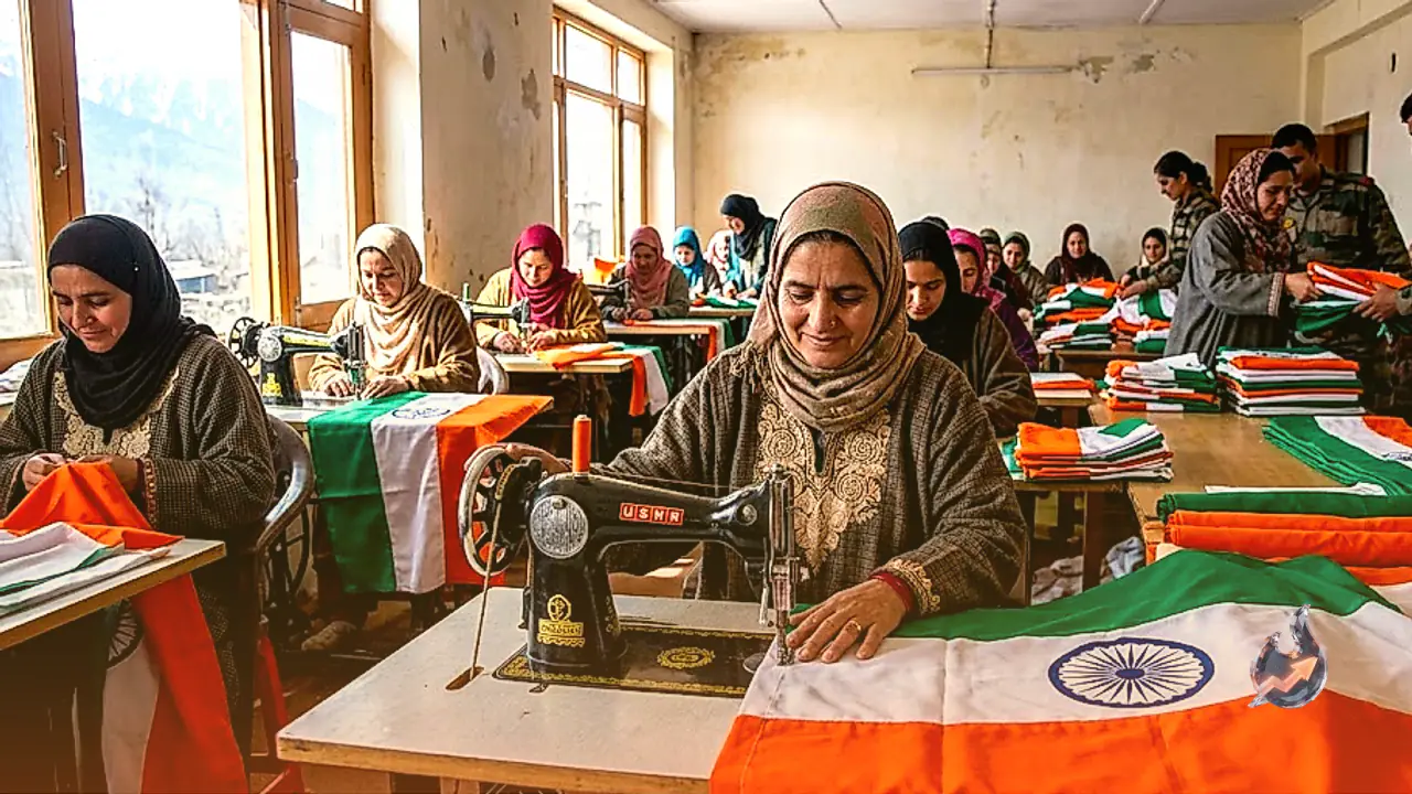 एलओसी के पास कुपवाड़ा में तिरंगा बनाकर आत्मनिर्भर बन रही हैं 140 महिलाएं, प्रधानमंत्री नरेंद्र मोदी भी कर चुके हैं जिक्र