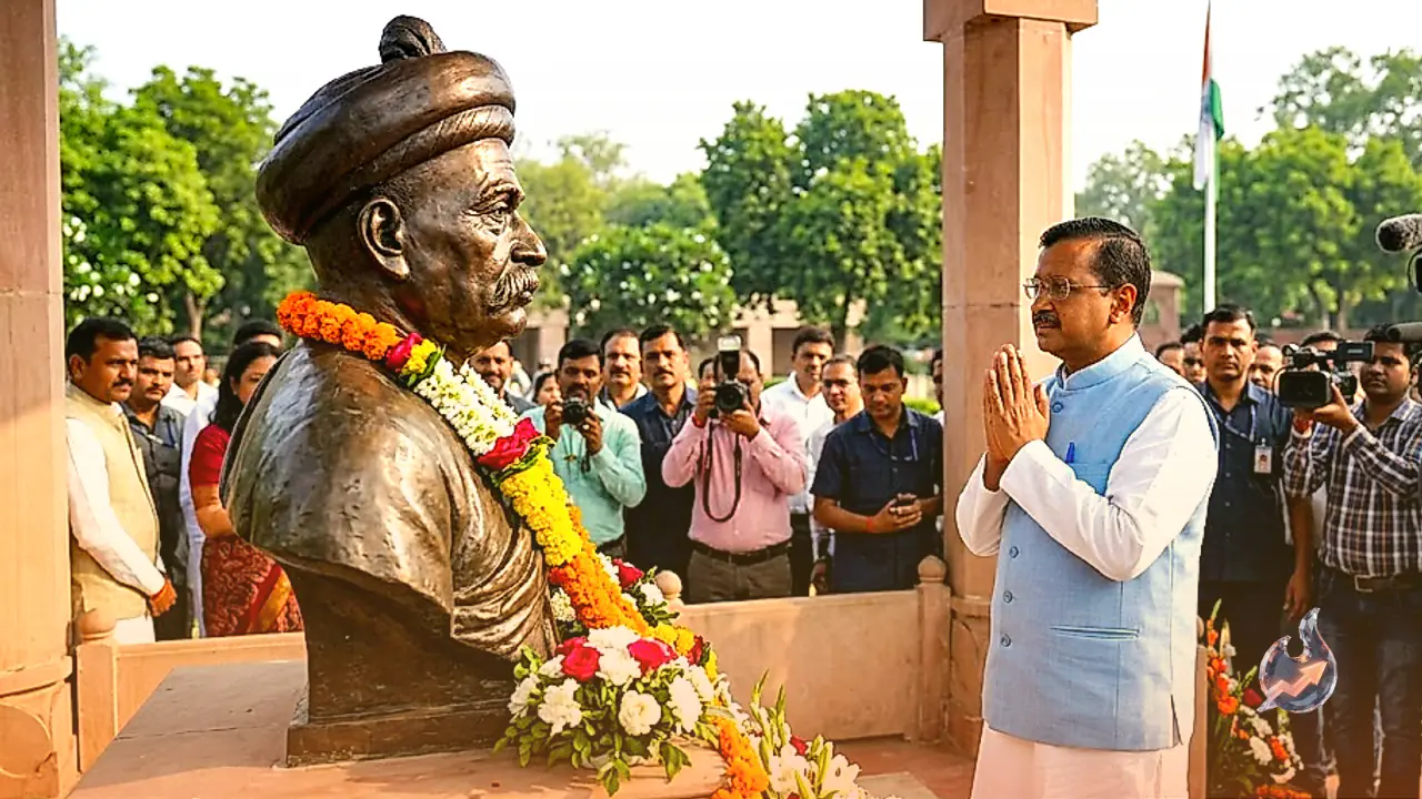 लोकमान्य बाल गंगाधर तिलक की पुण्यतिथि पर अरविंद केजरीवाल ने दी श्रद्धांजलि, 'स्वराज' के संदेश को बताया देश के लिए प्रेरणा