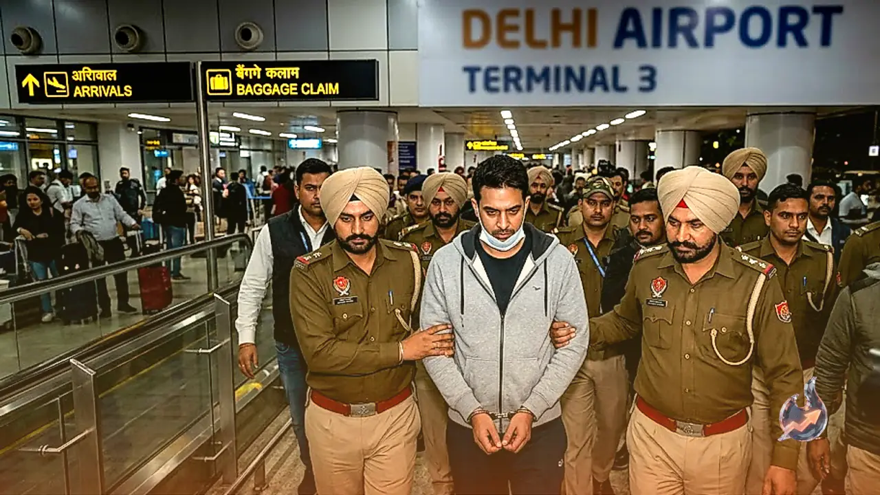 Punjab Police detains Lawrence Bishnoi gang associate Karmveer Deo at Delhi Airport after deportation from Canada