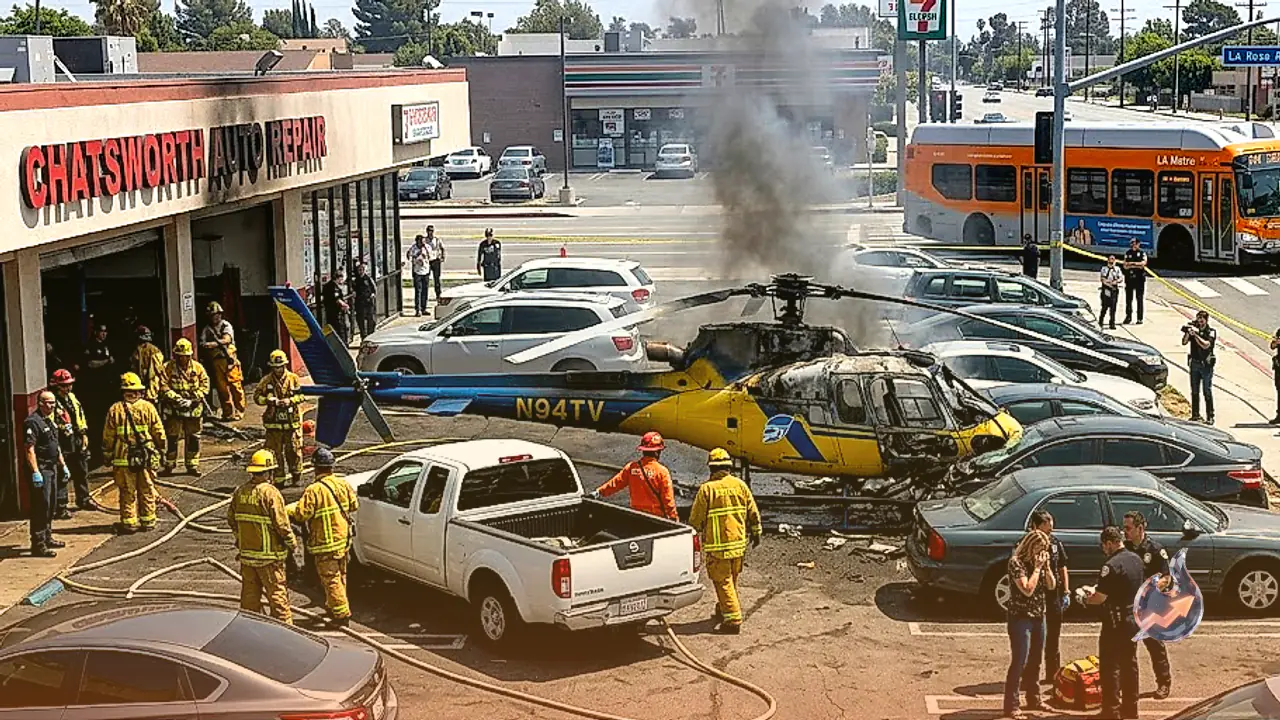 News Helicopter Crashes While Filming Bus Collision in Los Angeles, Leaving Three Dead