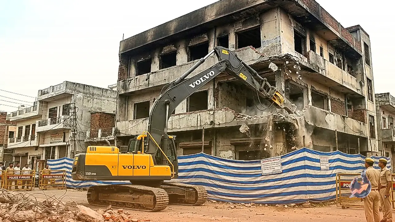 Demolition Begins on Lucknow Building Where Fatal Coaching Fire Claimed Fifteen Lives