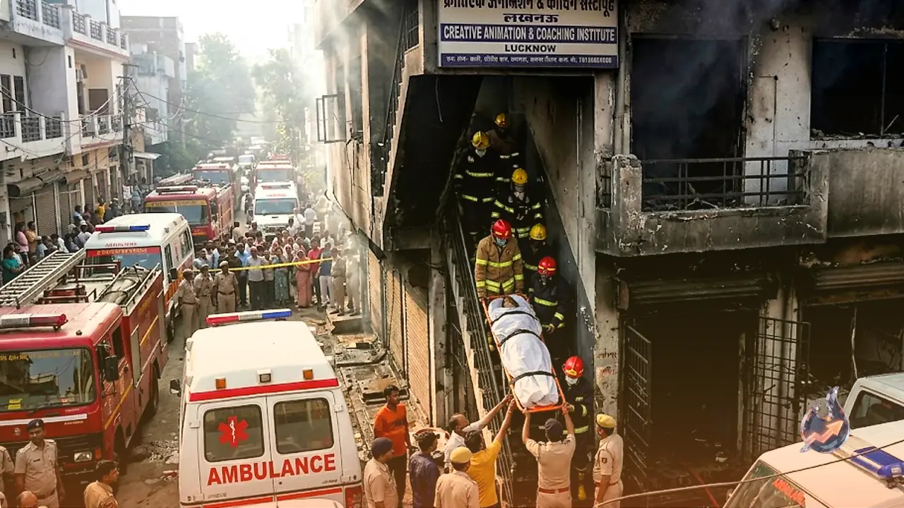 Lucknow Coaching Centre Fire: No Emergency Exits, No Escape Route and 15 Students Dead