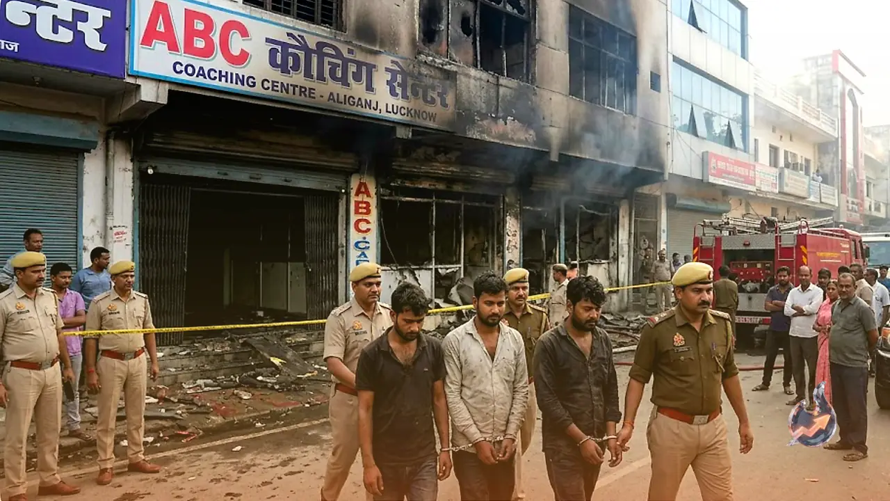 Lucknow Coaching Centre Fire Kills 15, Three Arrested as CM Yogi Adityanath Blasts Officials Over Safety Failures